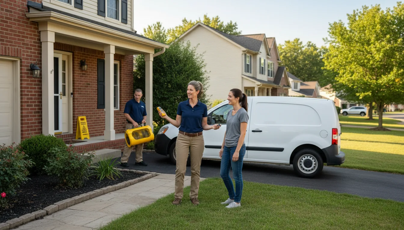 Residential water damage restoration in Mattoon, IL